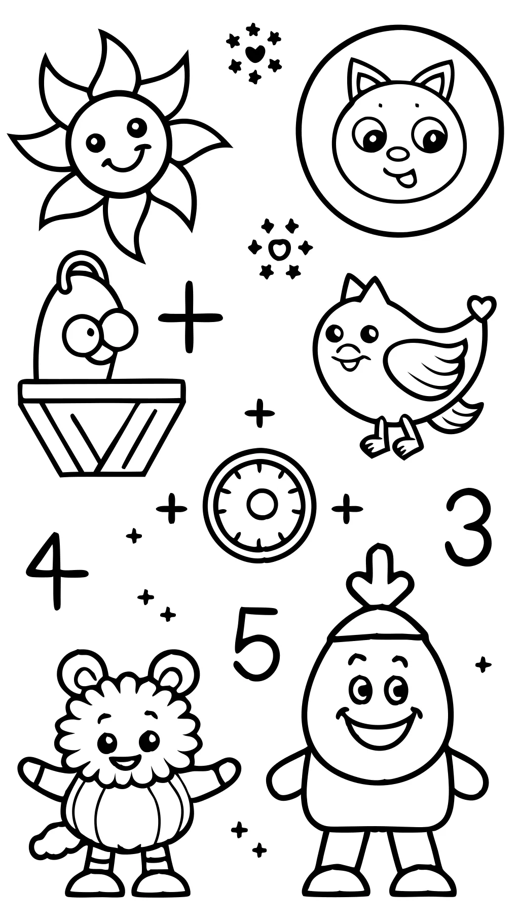 coloring pages math worksheets